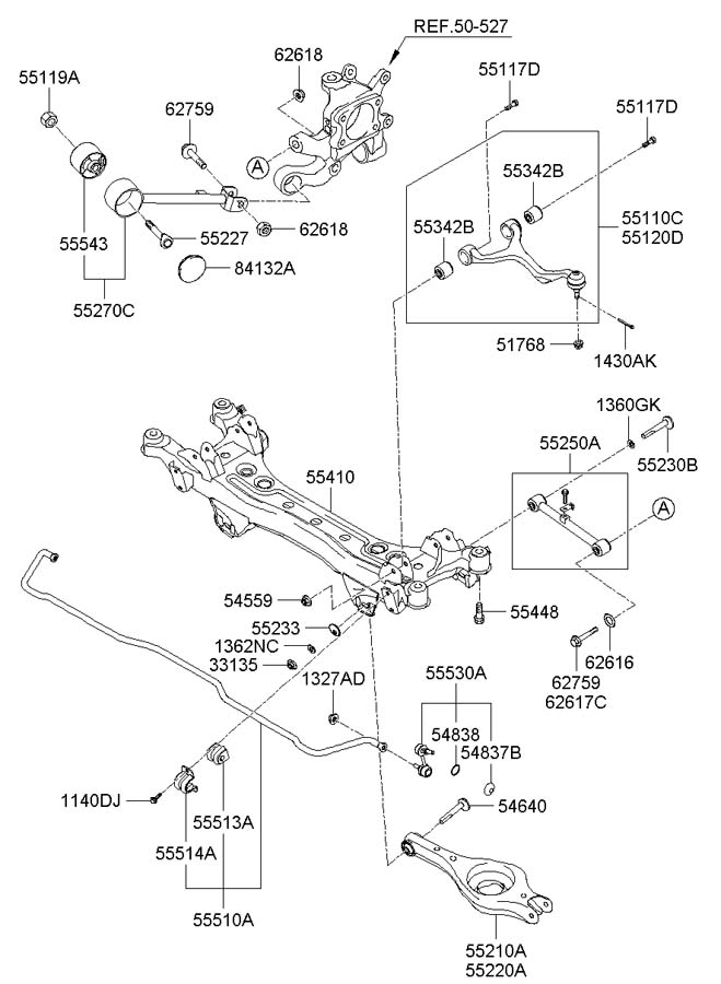 2006 Hyundai Sonata Bushing. Arm. Trailing. Suspension. Amanti ...