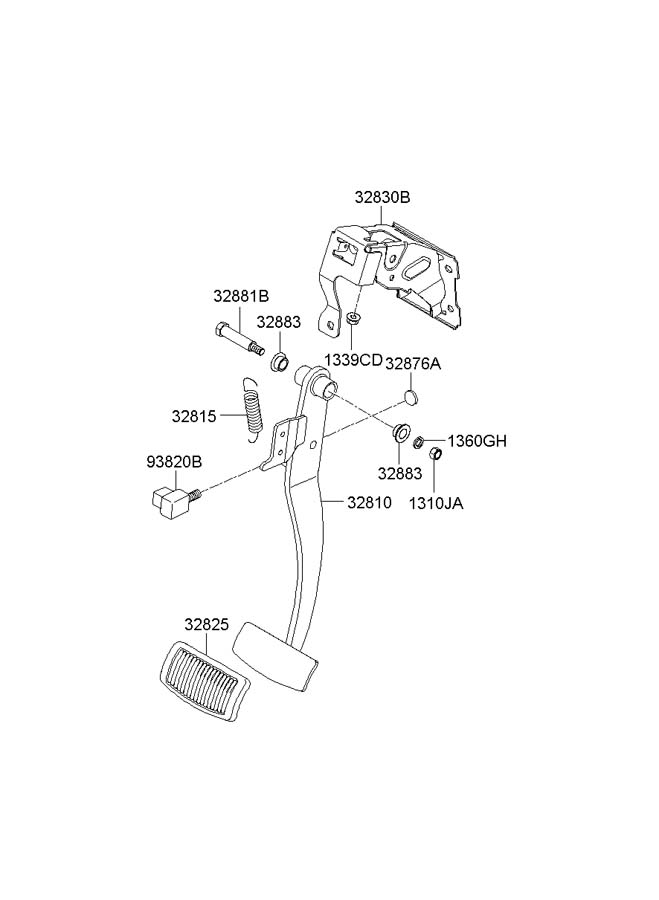 938103K000 - Hyundai Brake Light Switch | Wholesale Hyundai Parts ...