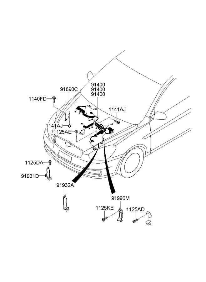 918301E010 - Hyundai Wiring assembly - earth. Micom, ams | Wholesale