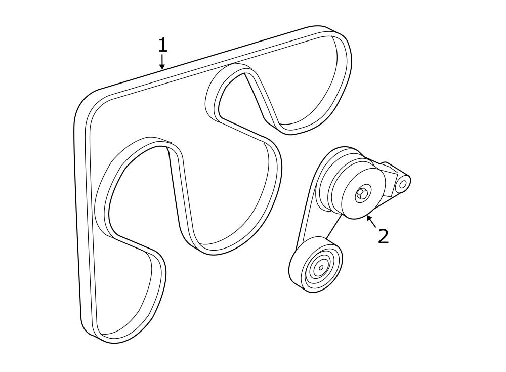 2016 Hyundai Tucson Serpentine Belt - 252122E300 | Wholesale Hyundai