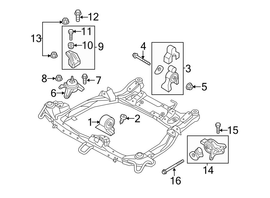 218203S100 Hyundai Engine Mount Support Bracket. 2.4 LITER, w/o sport