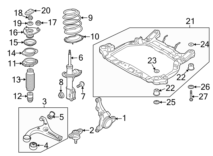 624691G001 - Hyundai Bolt - flange. Engine cradle bolt | Wholesale ...