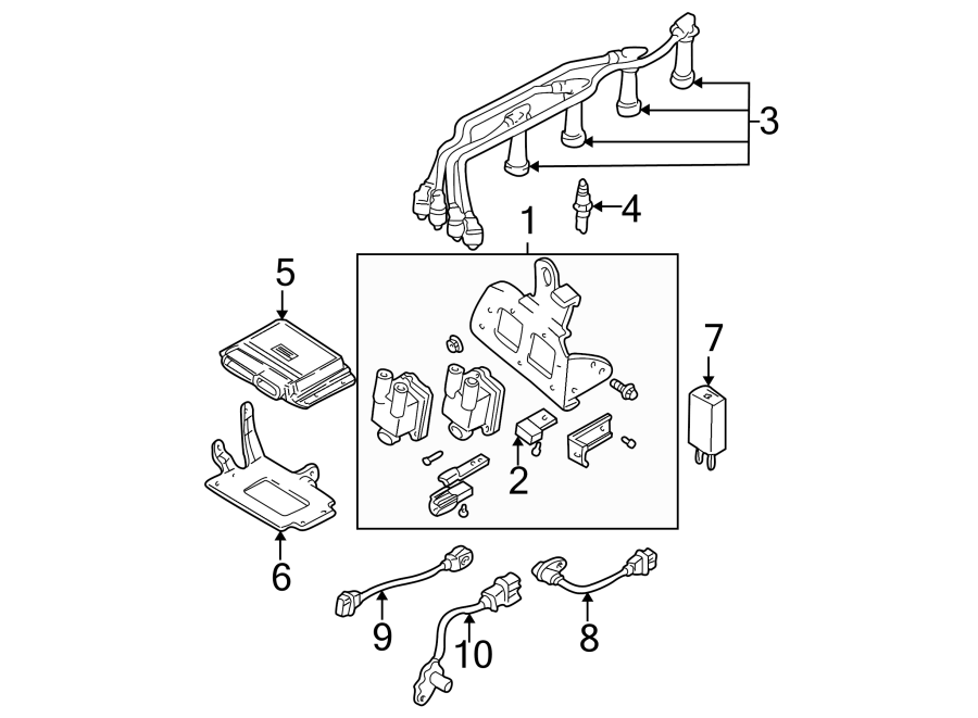 2003 Hyundai Accent Ignition Knock (Detonation) Sensor - 3925026600