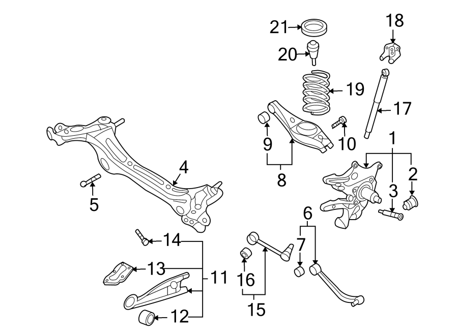 2010 Hyundai Bushing. Knuckle. Arm. (front, Rear, Upper, Lower 