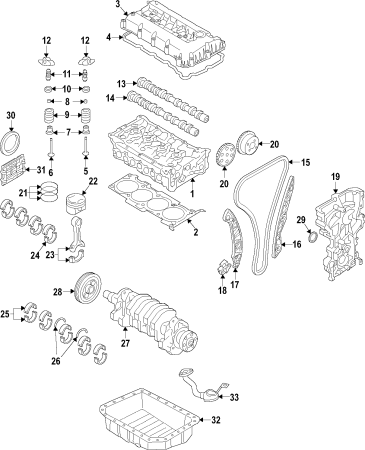 hyundai Sonata Crankshaft assembly. Elantra. Elantra gt. Sonata. Tucson ...