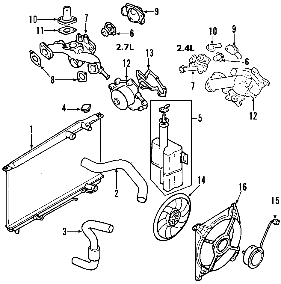 Santa Fe 2004 Engine Diagram