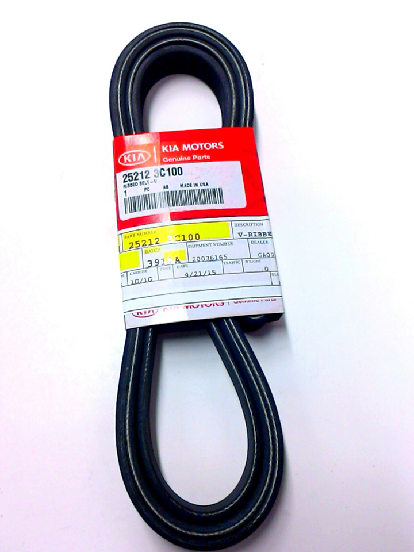 2008 Hyundai Santa Fe Serpentine Belt - 252123C100 | Wholesale Hyundai ...